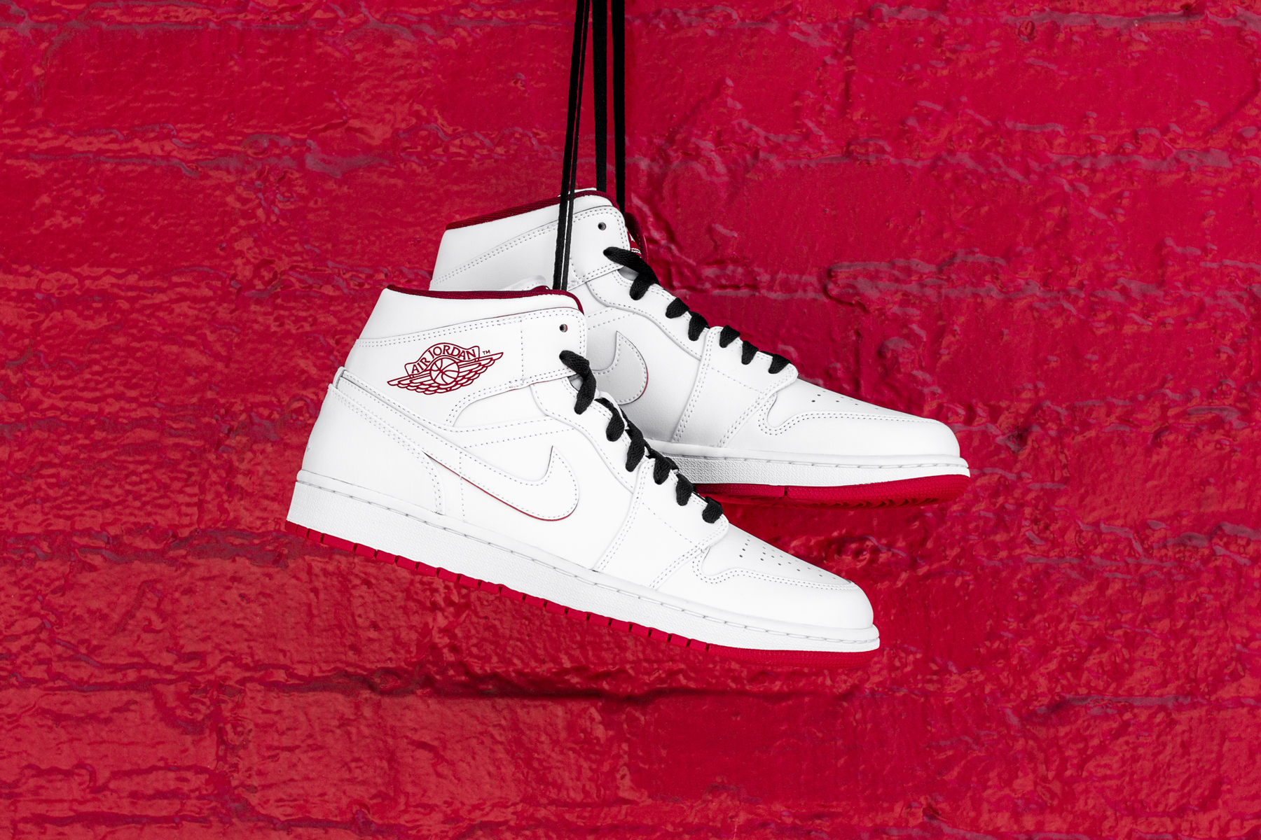 Air Jordan 1 Mid "White/Gym Red" WISH BLOG