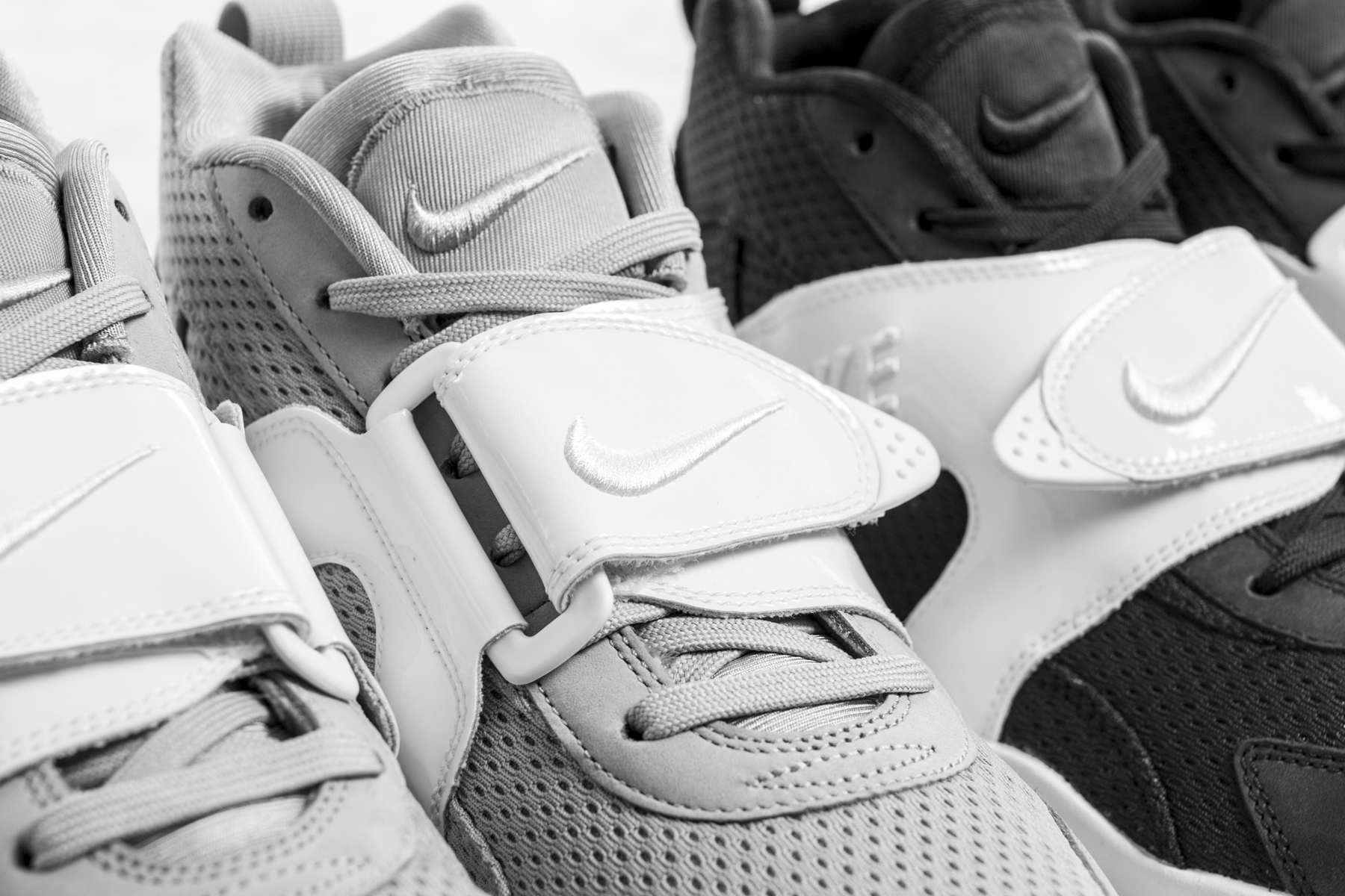 nike air veer black white