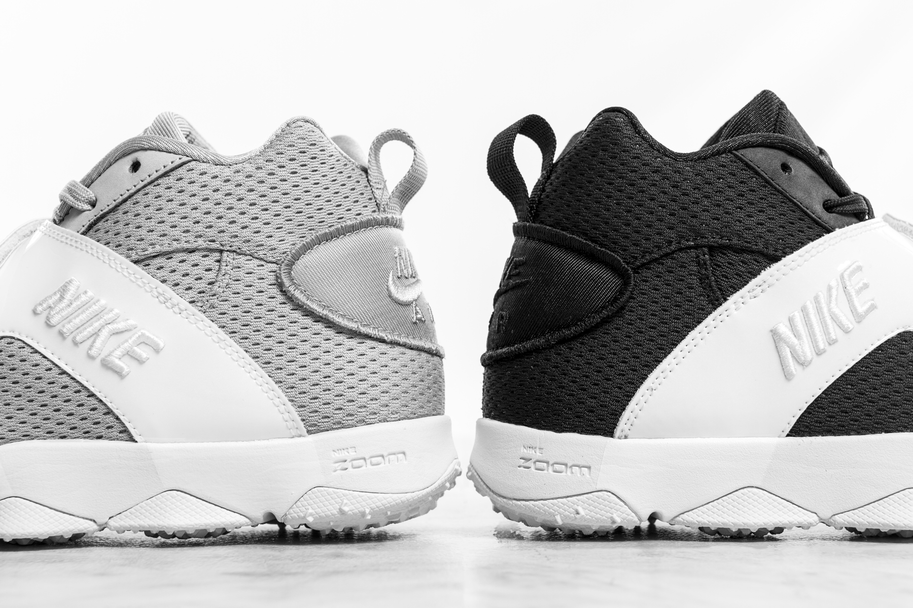 nike air veer black white